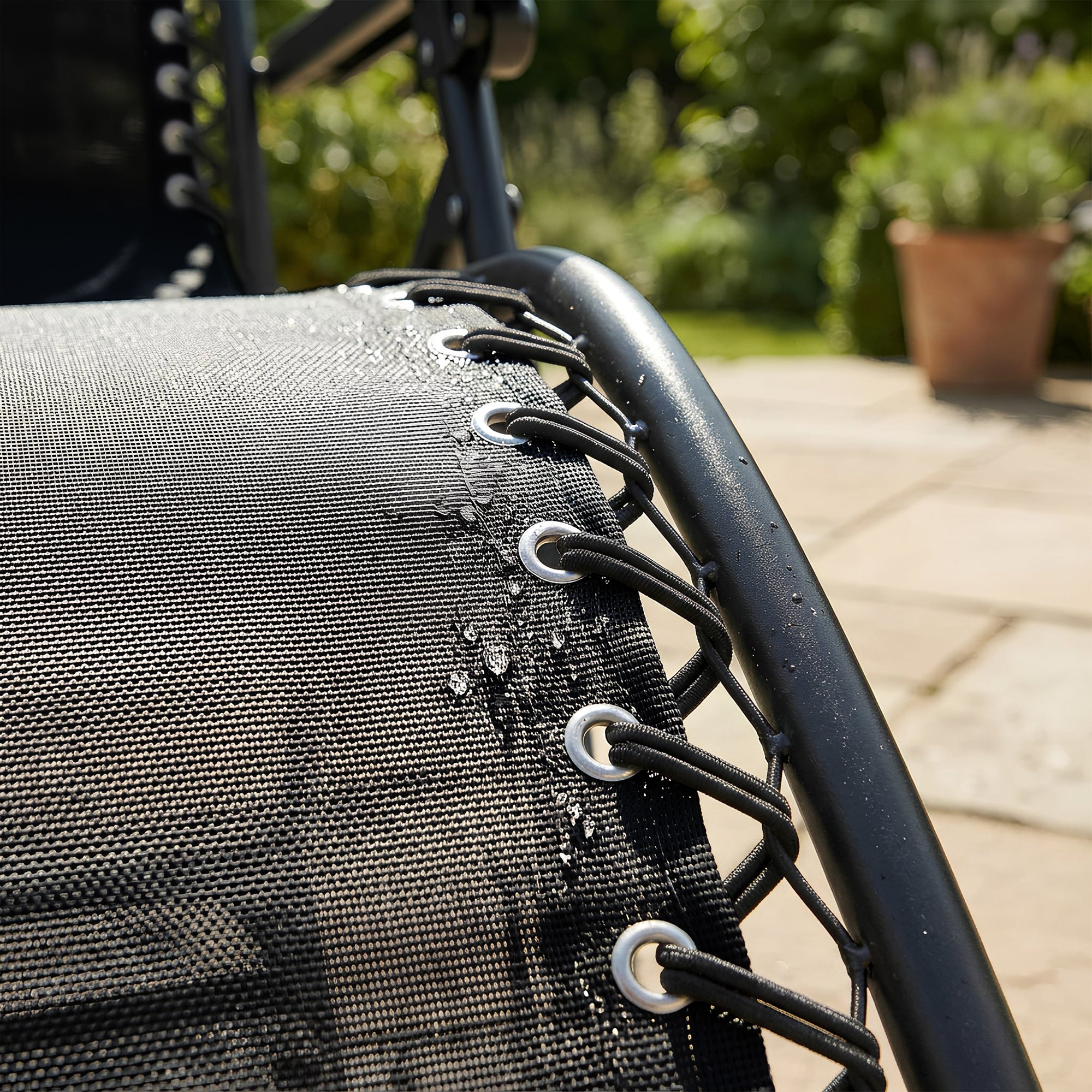 2 Piece Zero Gravity Chair Set - Black