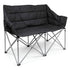 Padded Folding Double Camping Chair - Black