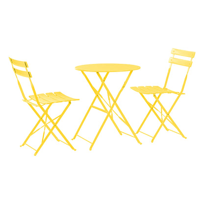 Yellow Two-Seater Round Bistro Set