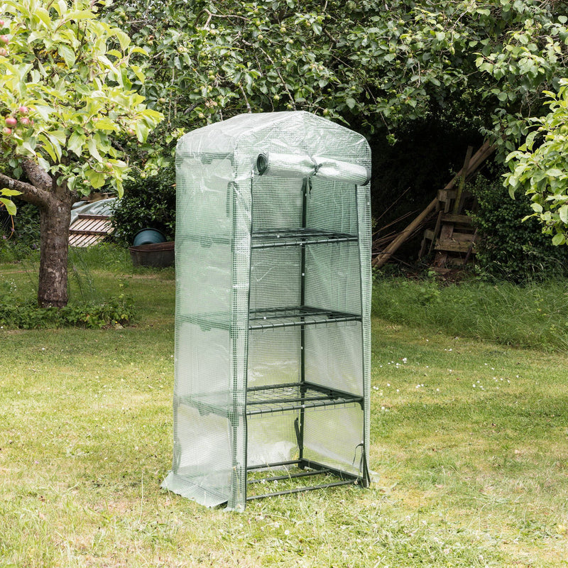 Plastic 4 Tier Mini Greenhouse - 3ft x 6ft - By Harbour Housewares