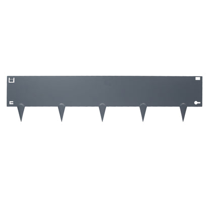 5pc Grey Steel Lawn Edging Set - 5m x 16cm