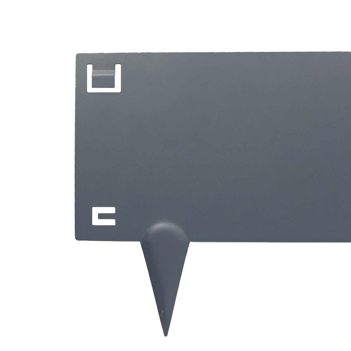 5pc Grey Steel Lawn Edging Set - 5m x 16cm