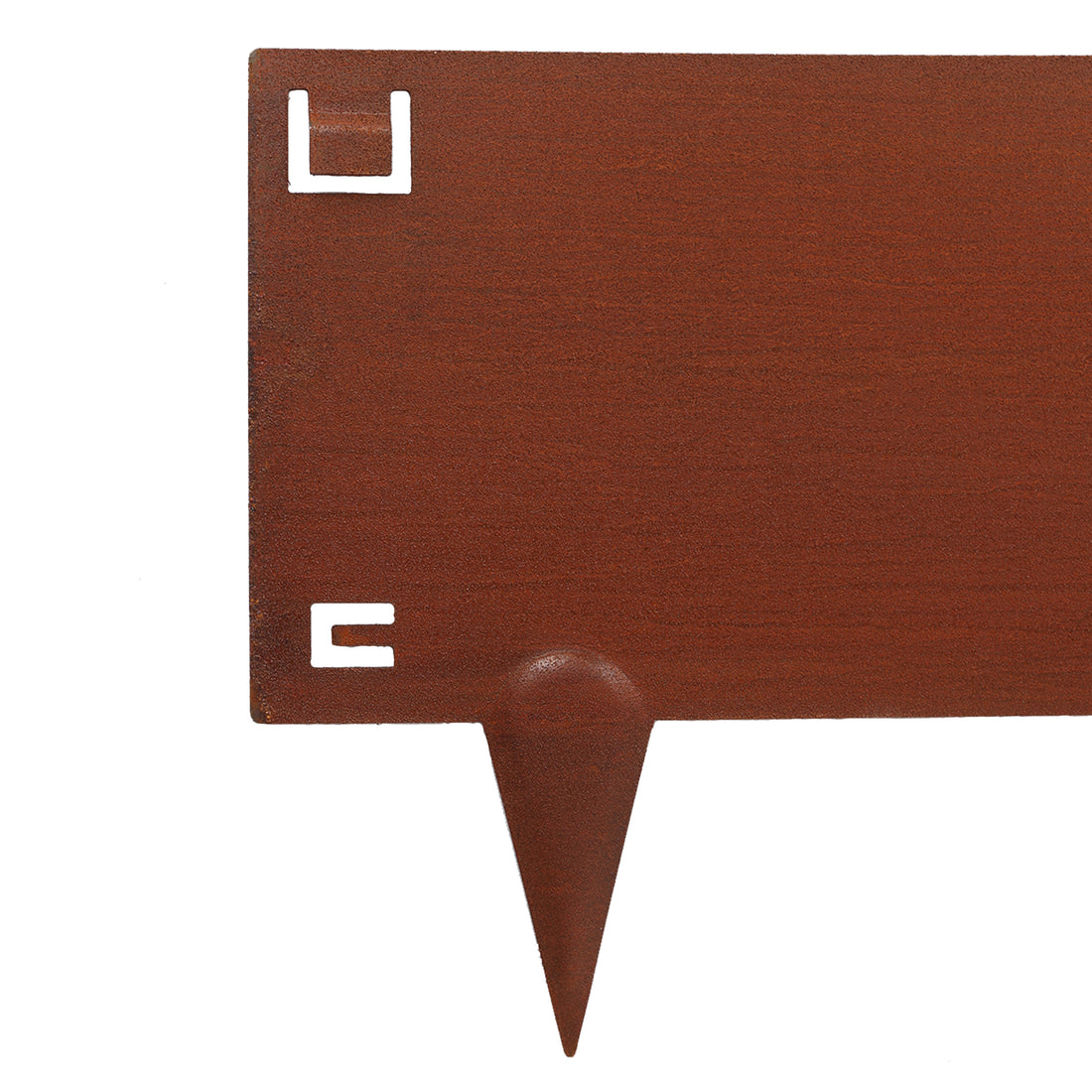 5pc Brown Steel Lawn Edging Set - 5m x 16cm
