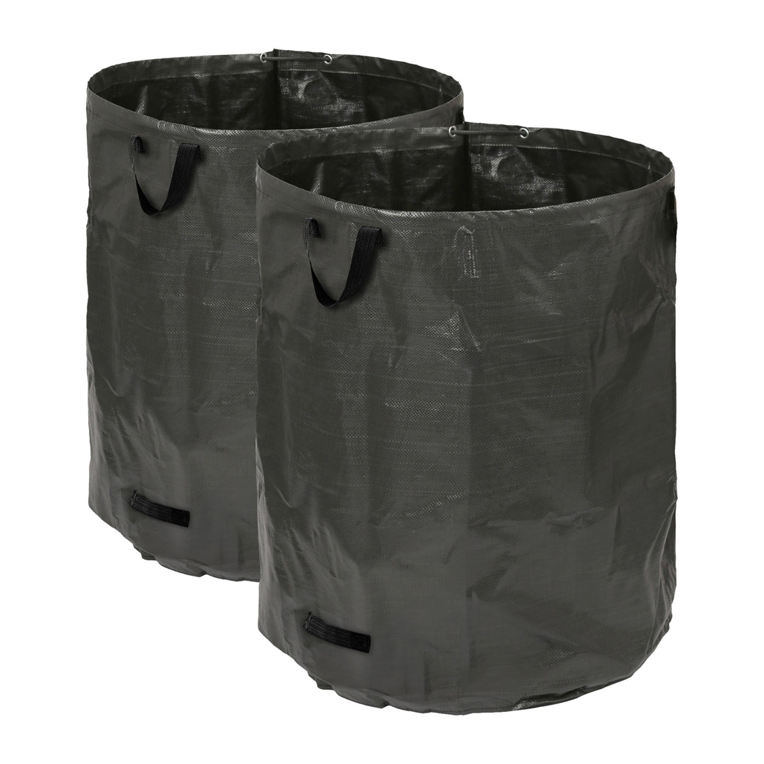 300L Black Heavy-Duty Garden Waste Bags - Pack of 2