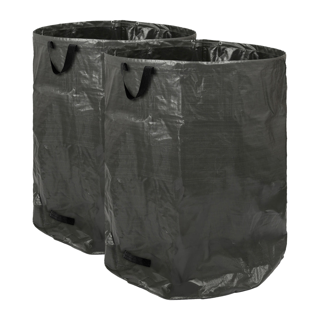 400L Black Heavy-Duty Garden Waste Bags - Pack of 2