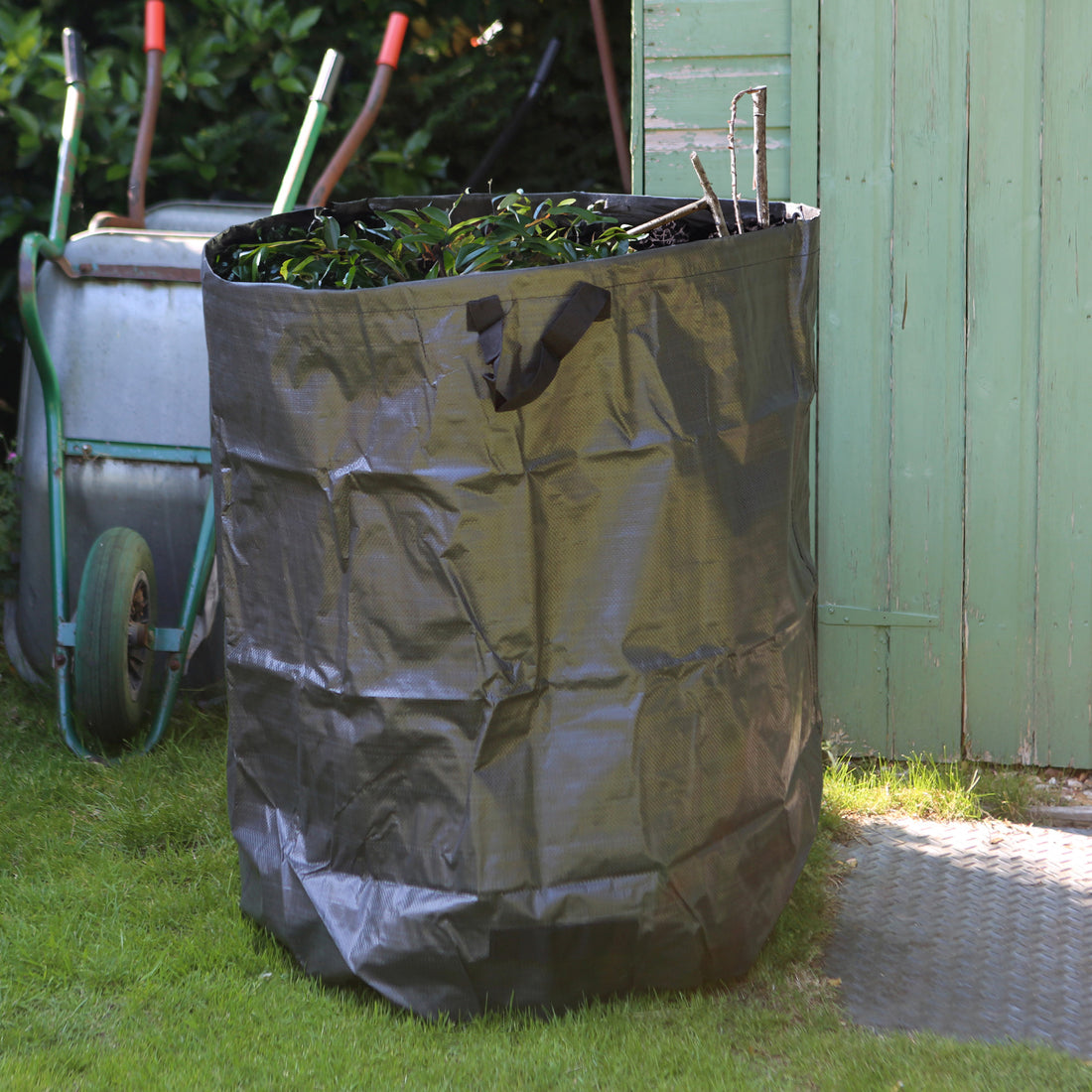 500L Black Heavy-Duty Garden Waste Bags - Pack of 2