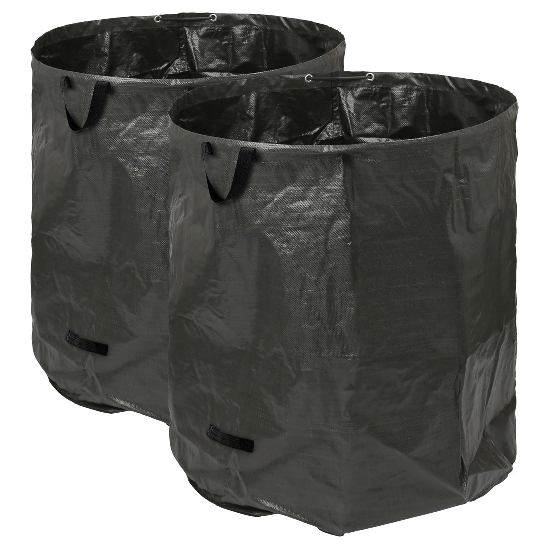 500L Black Heavy-Duty Garden Waste Bags - Pack of 2