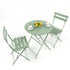 Sage Green Two-Seater Round Bistro Set