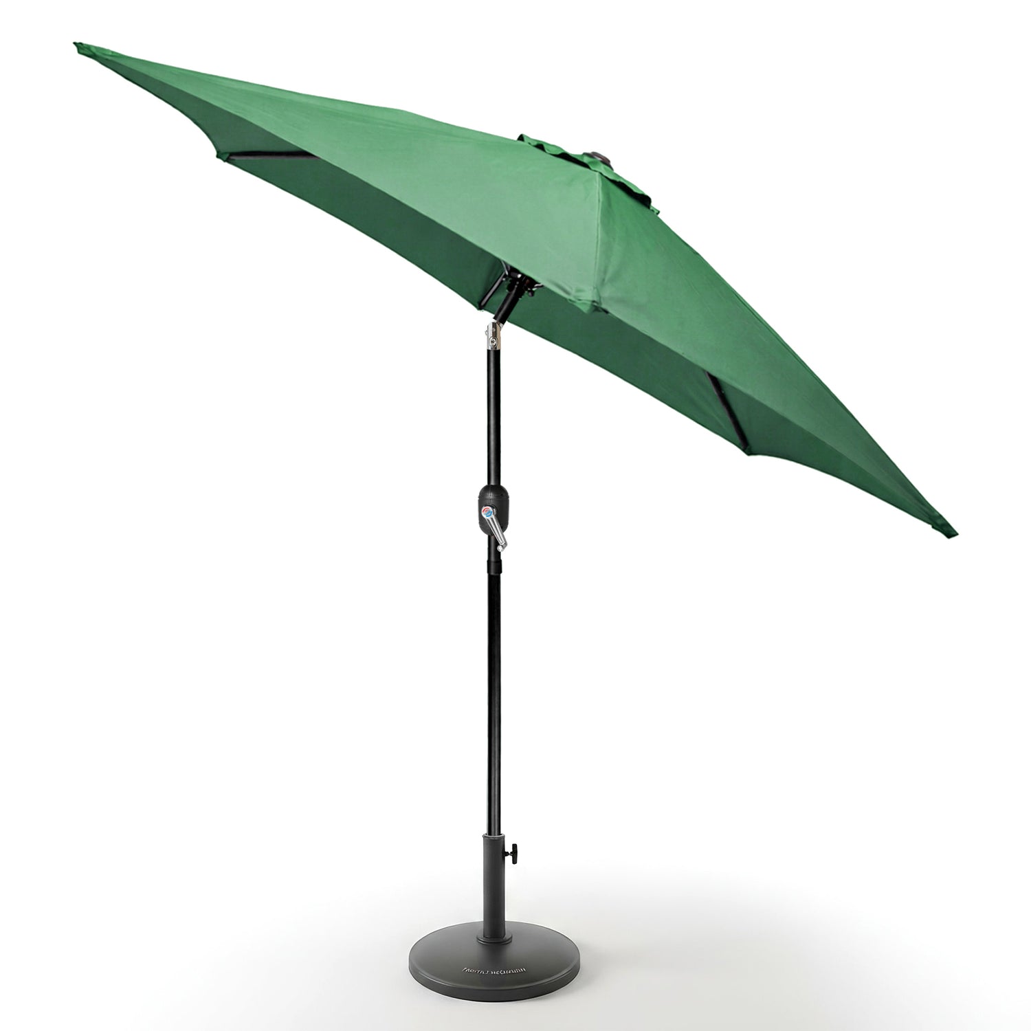 2.7M Tilting Garden Parasol and Base Set - Green