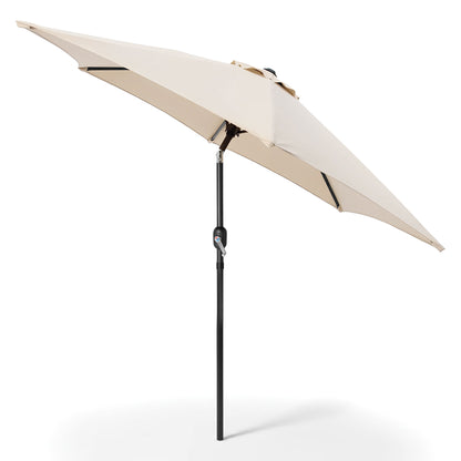 2.7M Tilting Garden Parasol - Natural