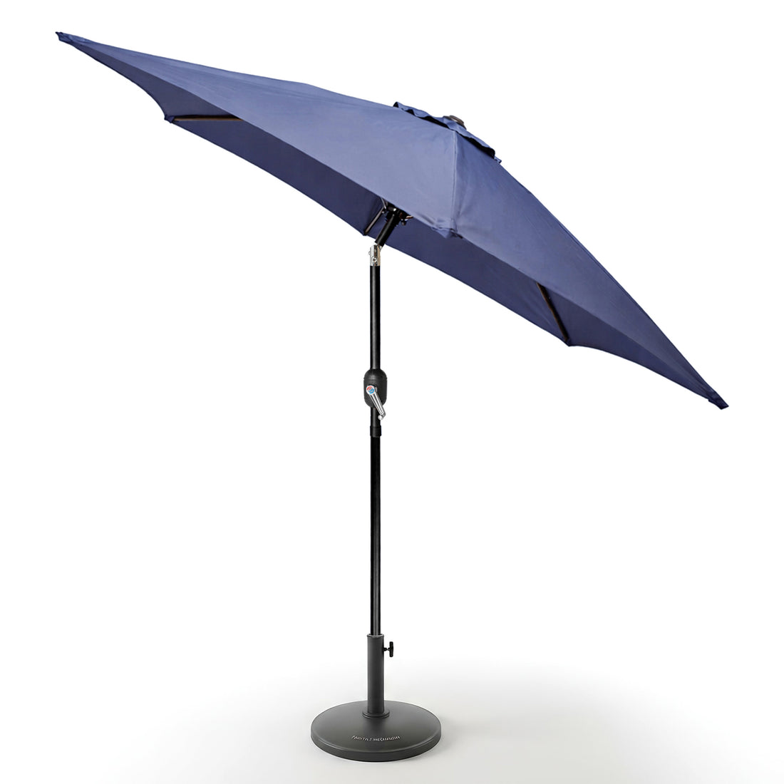 2.7M Tilting Garden Parasol and Base Set - Navy