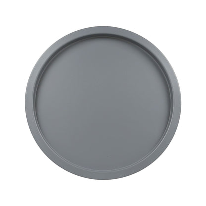 Grey Round Steel Tray Table