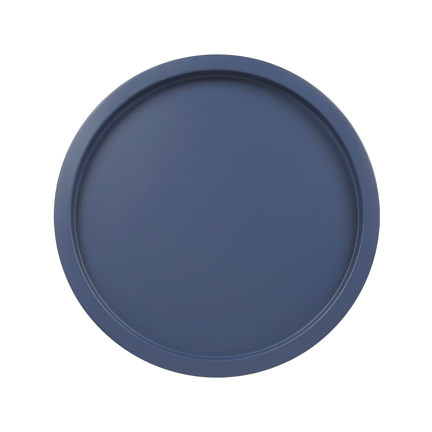 Navy Round Steel Tray Table