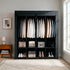 Portable Fabric Wardrobe - 170 x 45 x 167cm - Black