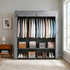 Portable Fabric Wardrobe - 170 x 45 x 167cm - Grey