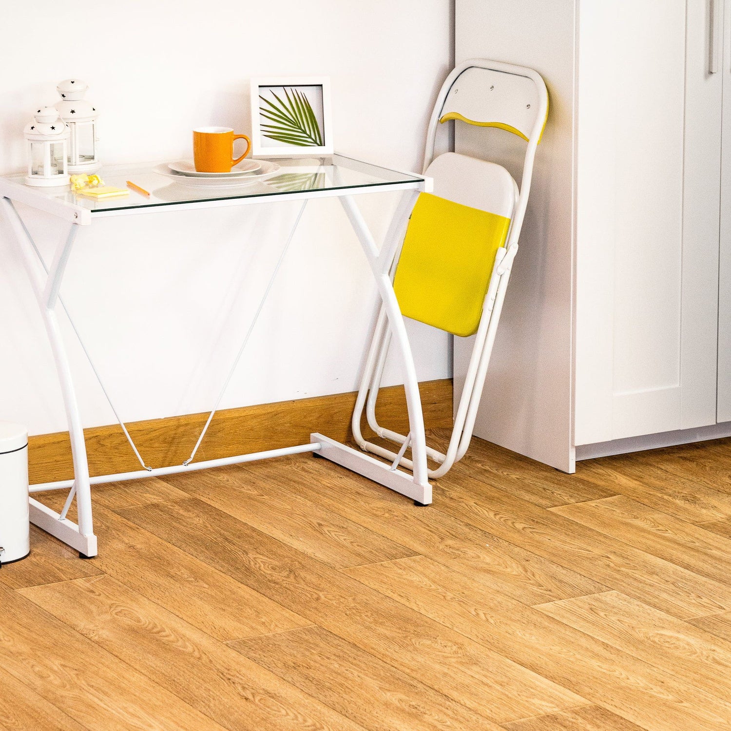 Yellow Wave Padded Folding Chair - Pack of Six