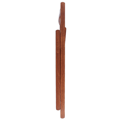 Walnut Beech Wood Folding Chairs - Pack of Two