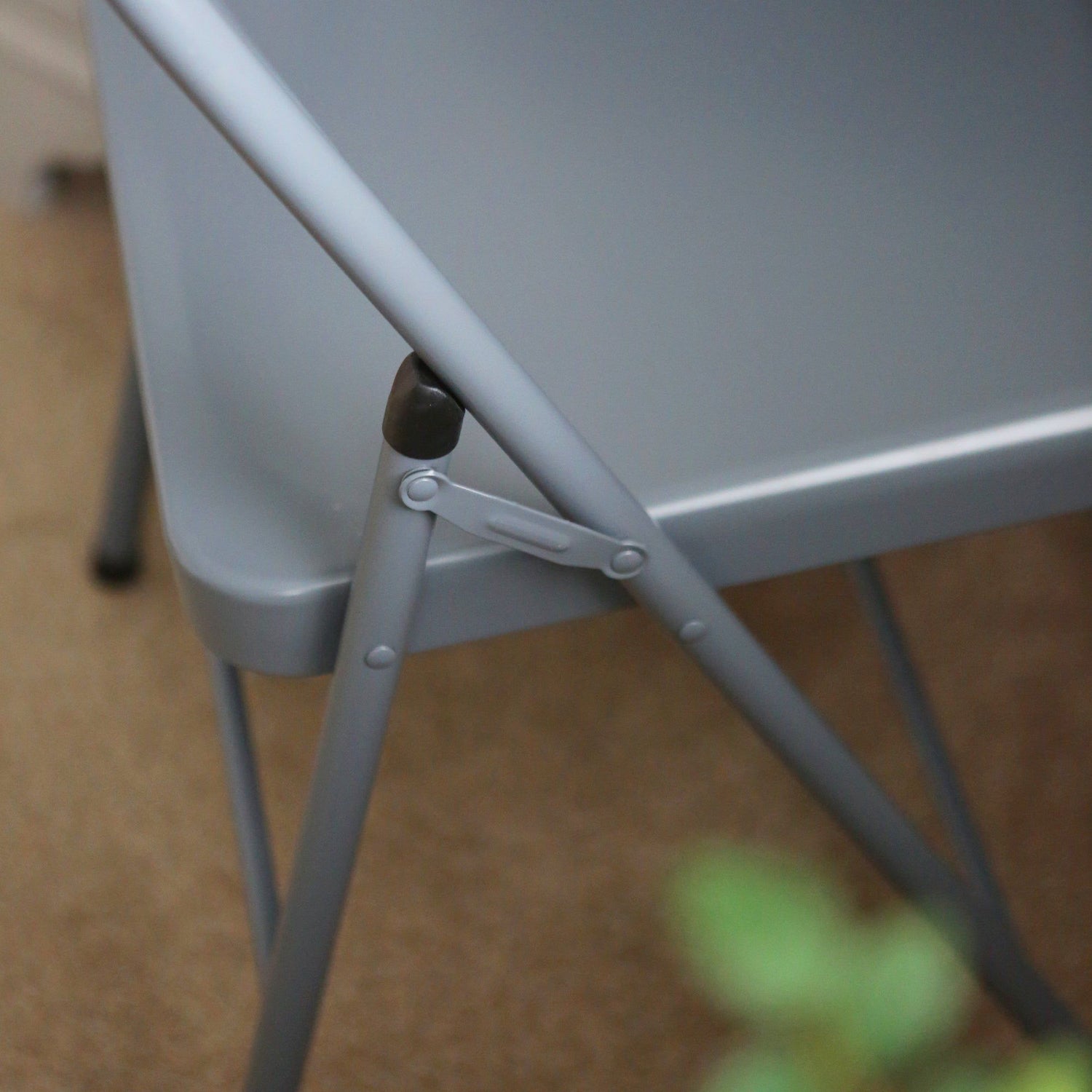 Matt White Metal Folding Chair - Pack of Six