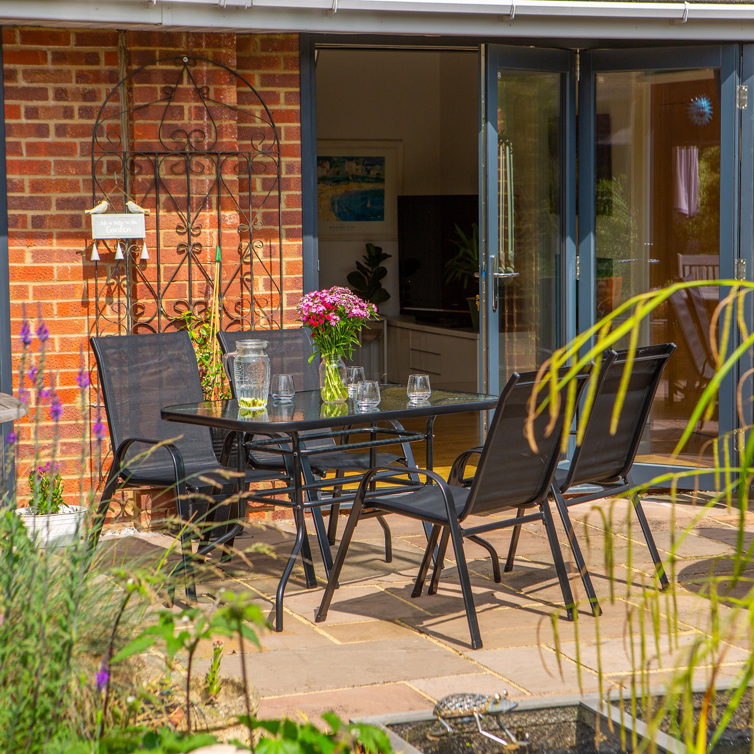 5 piece Sussex Rectangle Garden Furniture Set