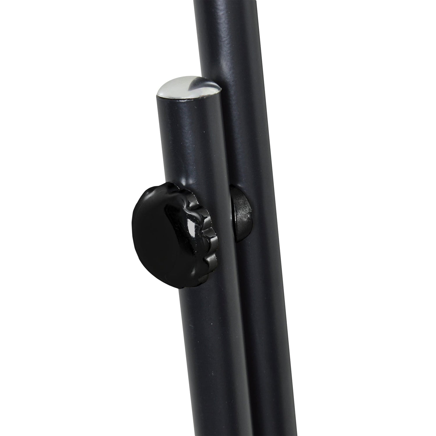 153cm x 30cm Black Round Full-Length Mirror