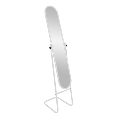 153cm x 30cm White Round Full-Length Mirror