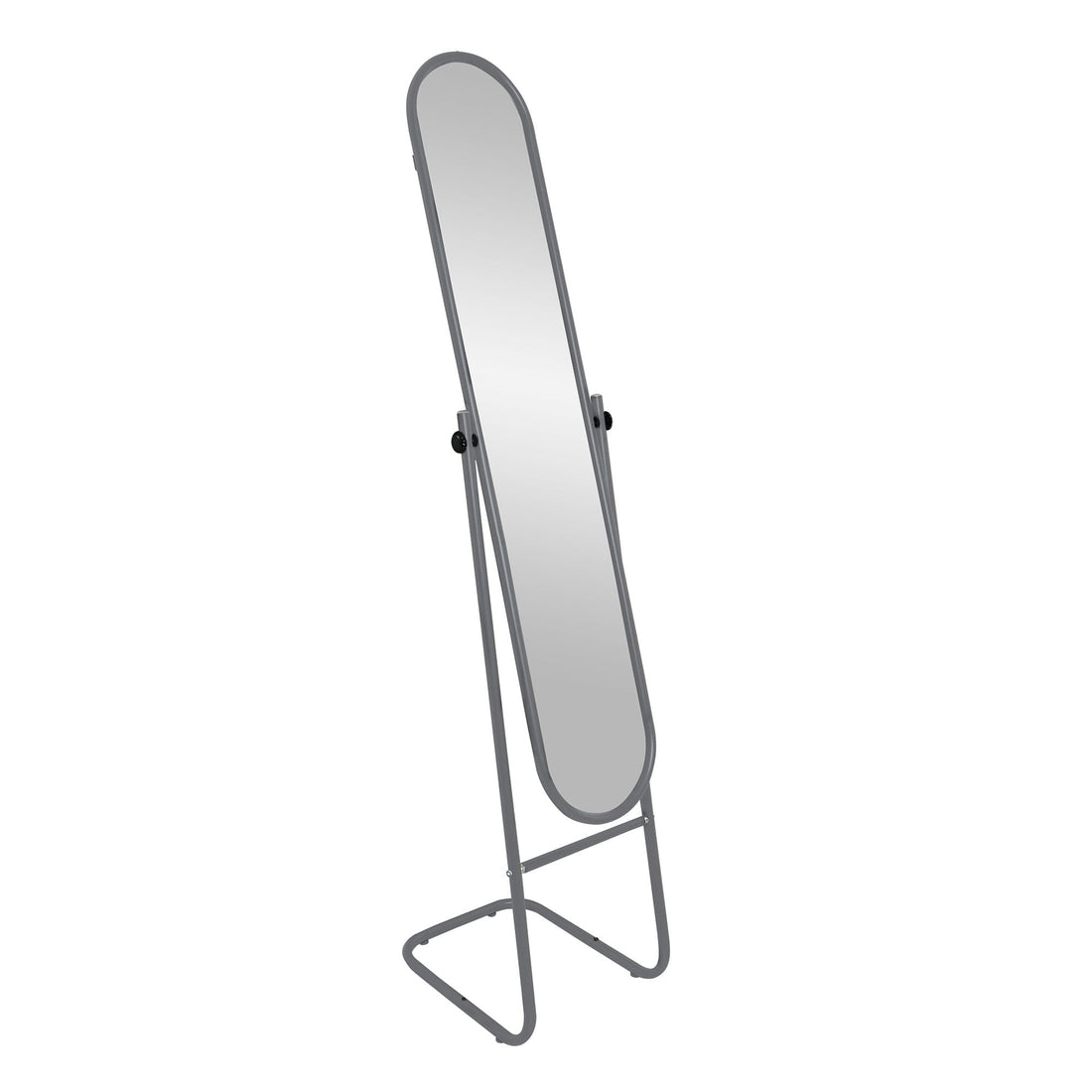 153cm x 30cm Silver Round Full-Length Mirror