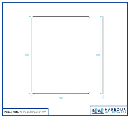 Self Adhesive Glass Wall Mirror - 30 x 40cm