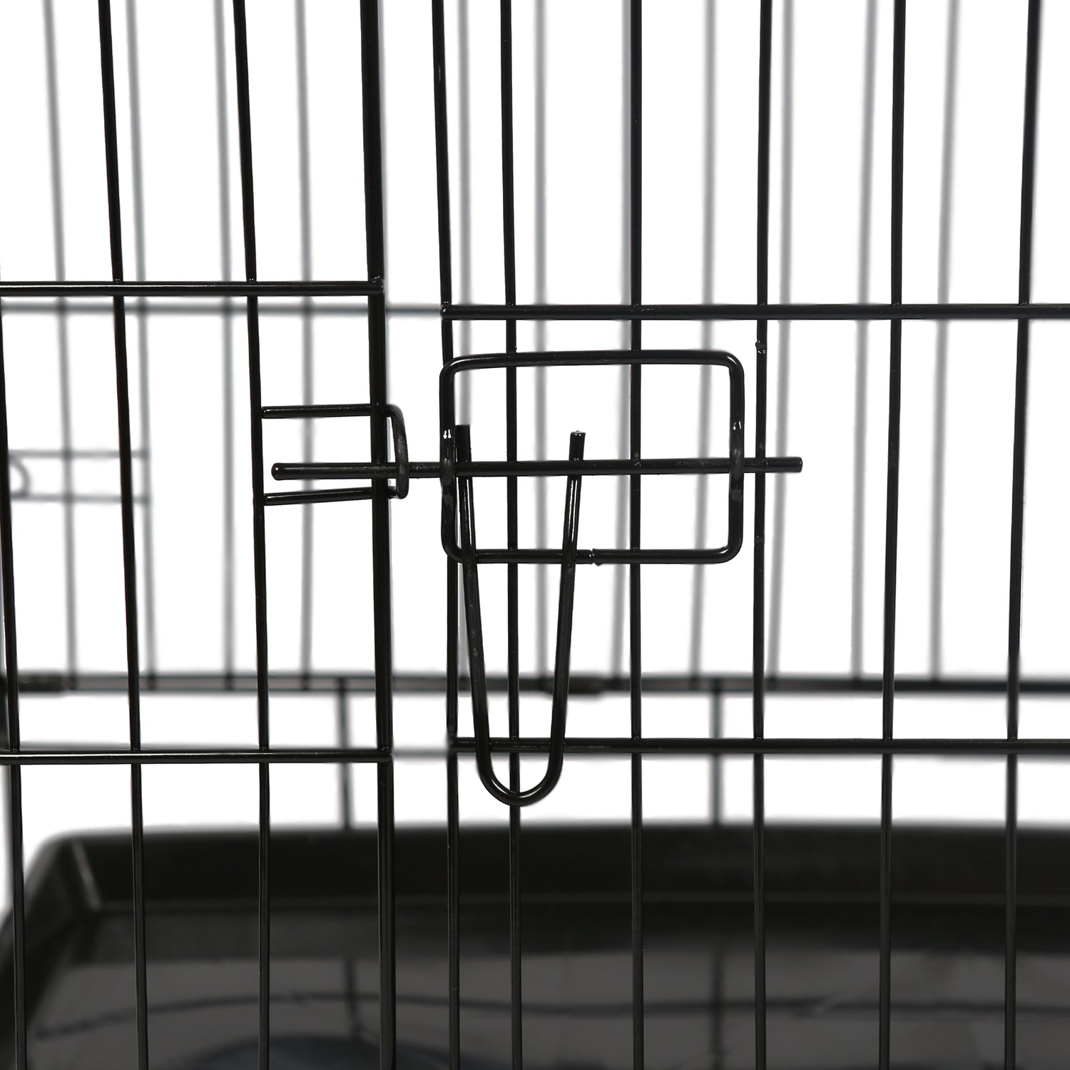 2 Door Metal Dog Crate with Removable Tray - Large