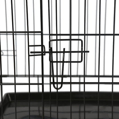 2 Door Metal Dog Crate with Removable Tray - Large