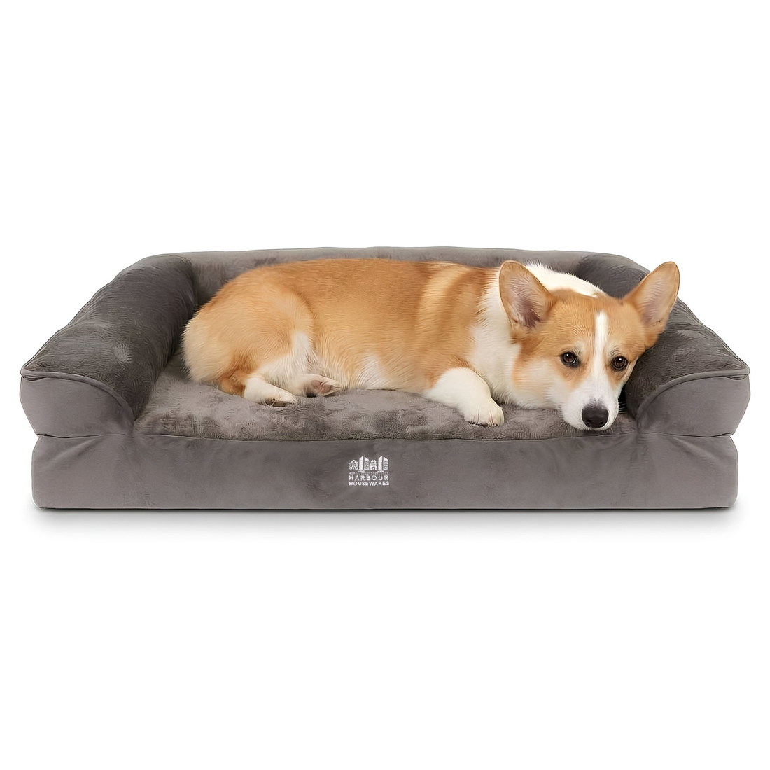 Deluxe Waterproof Dog Bed - Small - Grey
