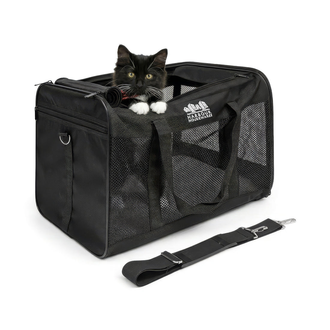 Foldable Cat Carrier - Small - Black