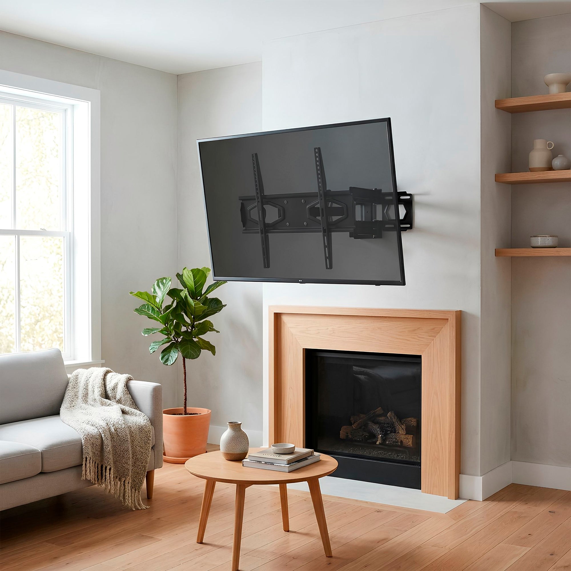 Full Motion TV Wall Bracket - 25-65" - Black