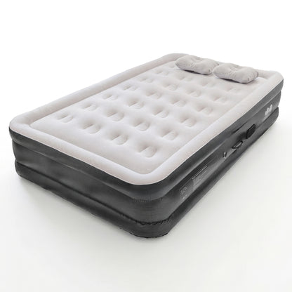Double Airbed with Removable Electric Pump - Black/Grey