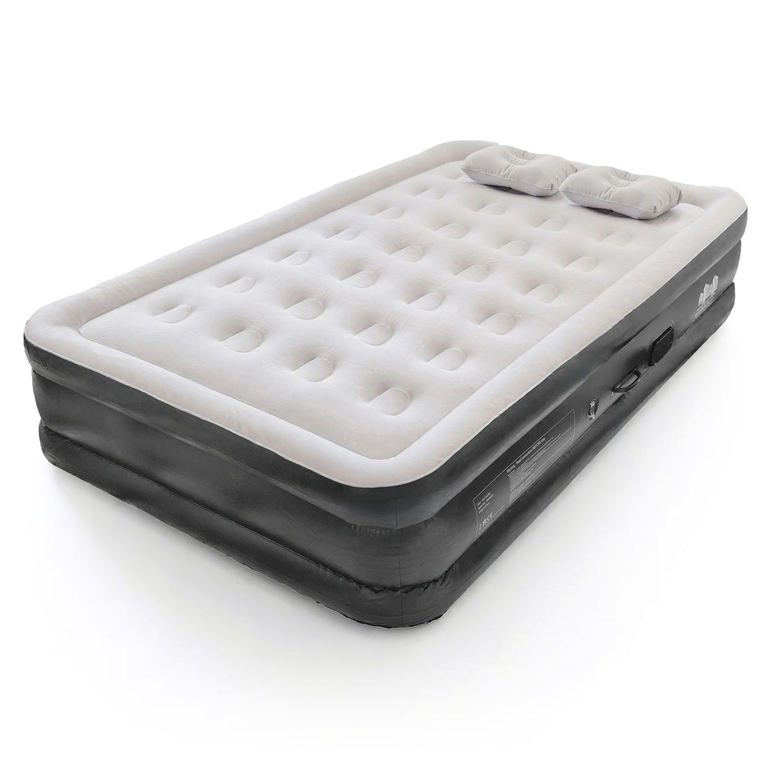 Double Airbed with Removable Electric Pump - Black/Grey