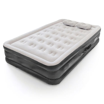 Double Airbed with Removable Electric Pump - Black/Grey