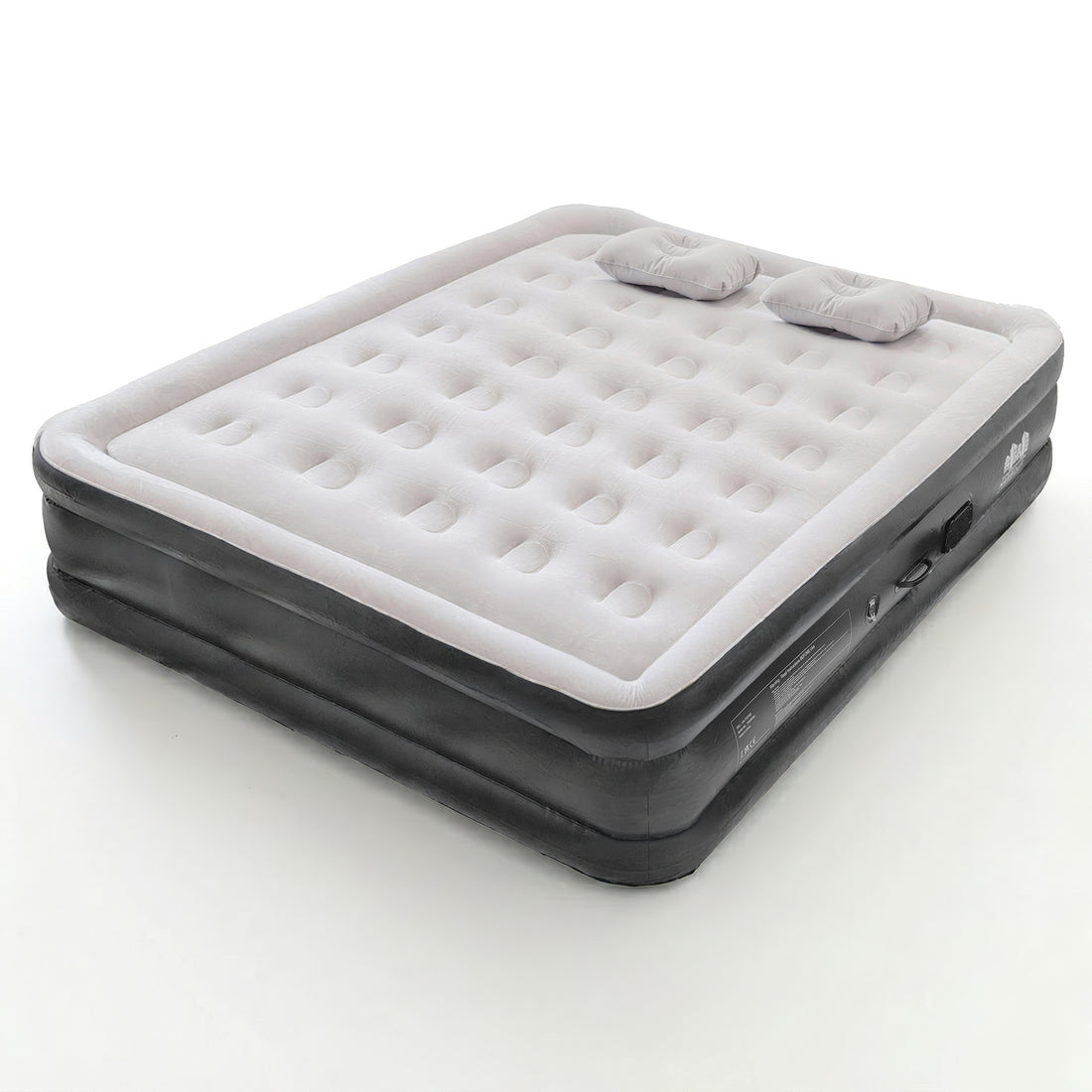King Airbed with Removable Electric Pump - Black/Grey