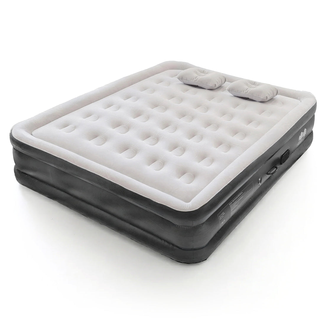 King Airbed with Removable Electric Pump - Black/Grey