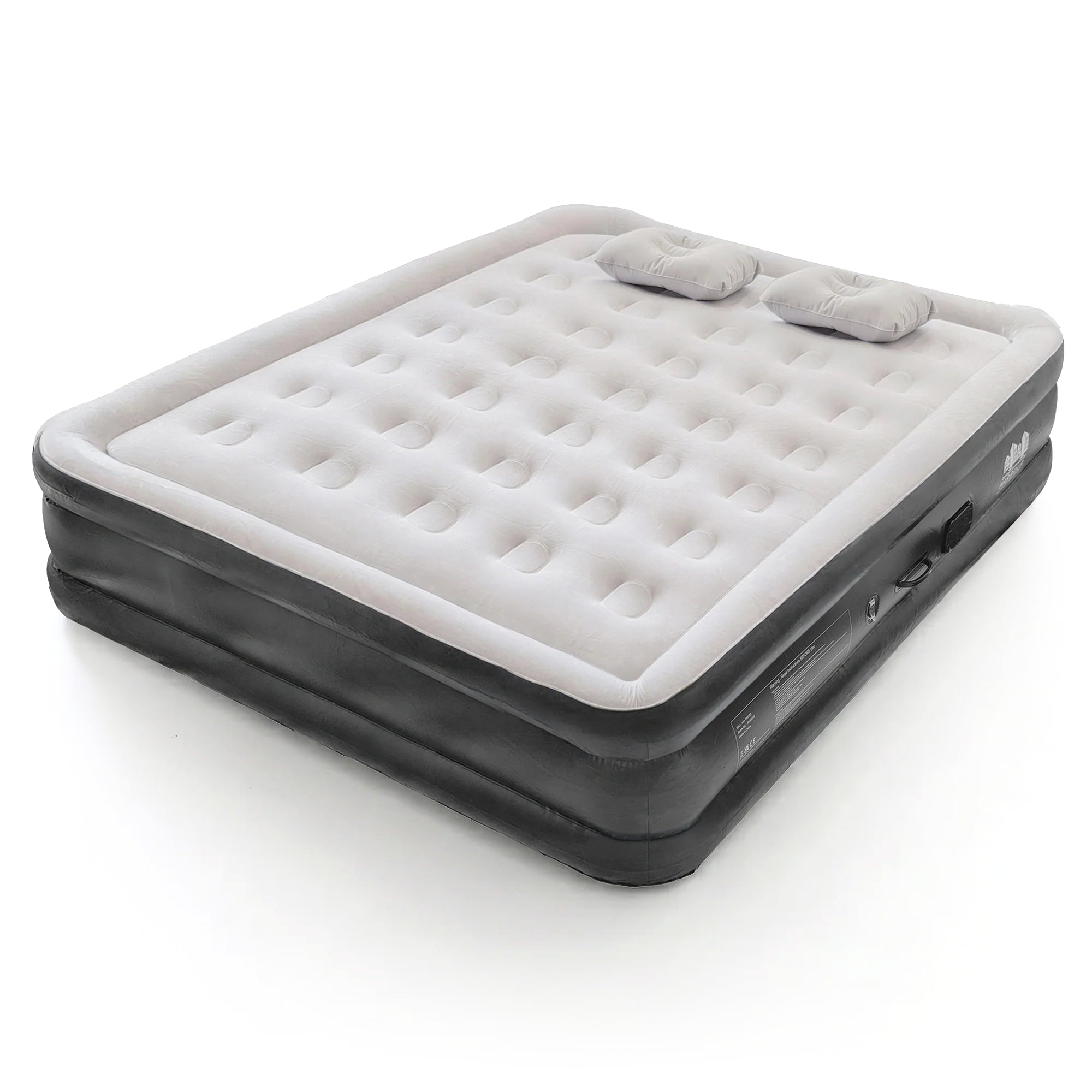 King Airbed with Removable Electric Pump - Black/Grey