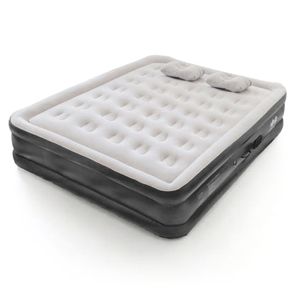 King Airbed with Removable Electric Pump - Black/Grey