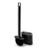 Wall-Mounted Toilet Brush and Holder Set - Black