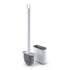 Wall-Mounted Toilet Brush and Holder Set - White