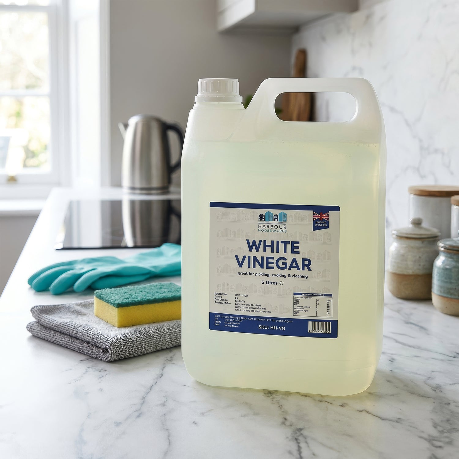 10L (2 Bottles) White Vinegar - By Harbour Housewares