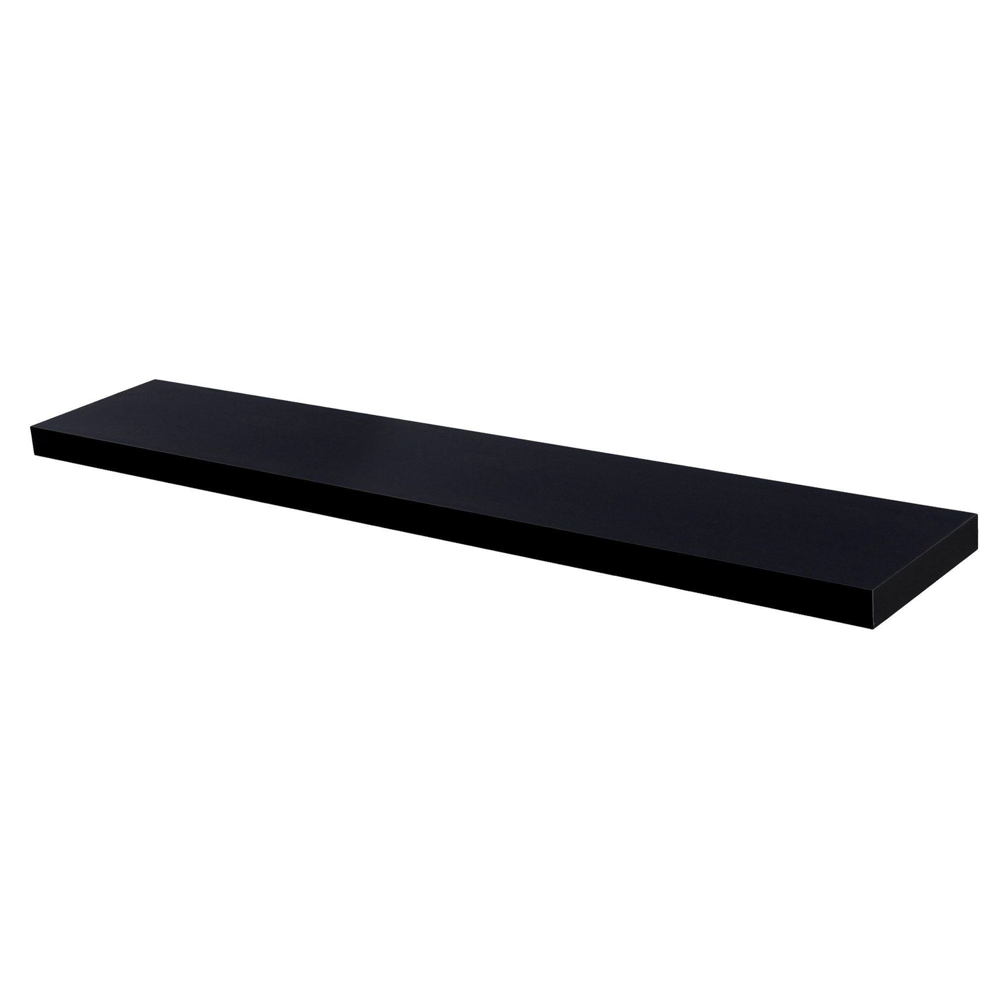 100cm Black Modern Floating Shelf