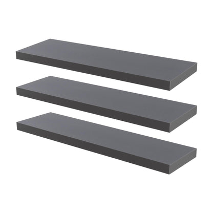 100cm Modern Floating Shelves - Pack of Three