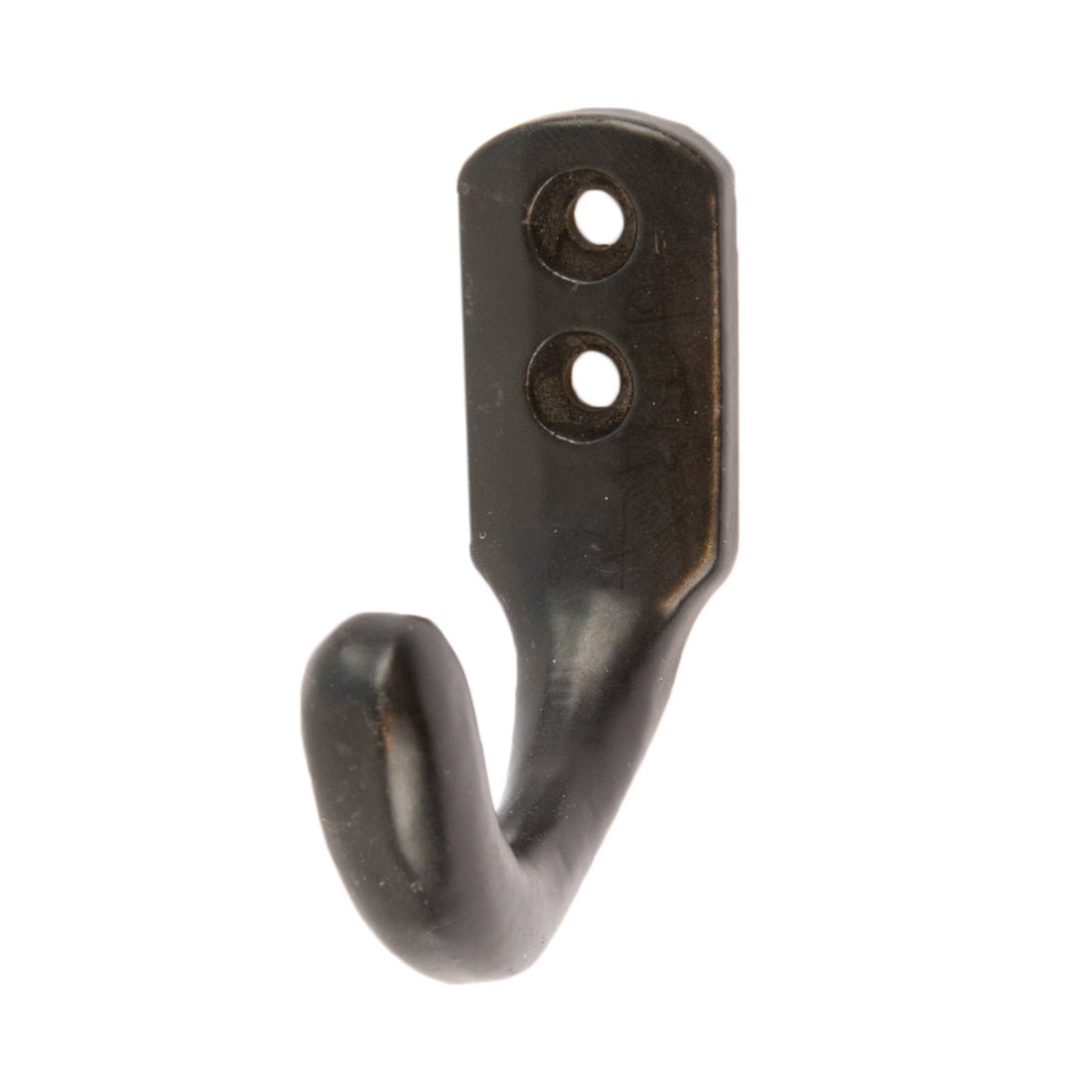 20mm x 55mm Black Single Coat Hook