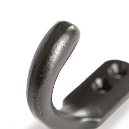 20mm x 55mm Black Single Coat Hook