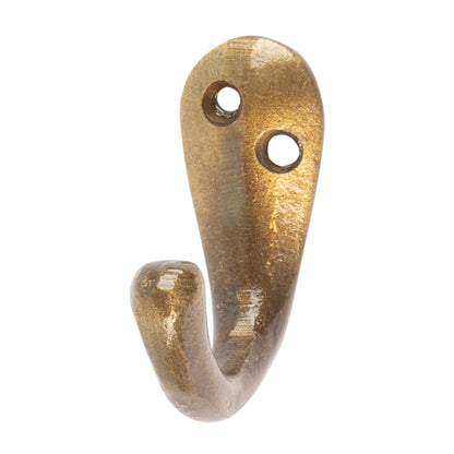 20mm x 45mm Brass Single Robe Hook