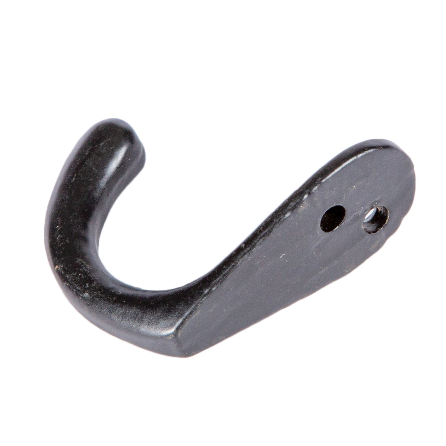 20mm x 45mm Black Single Robe Hook
