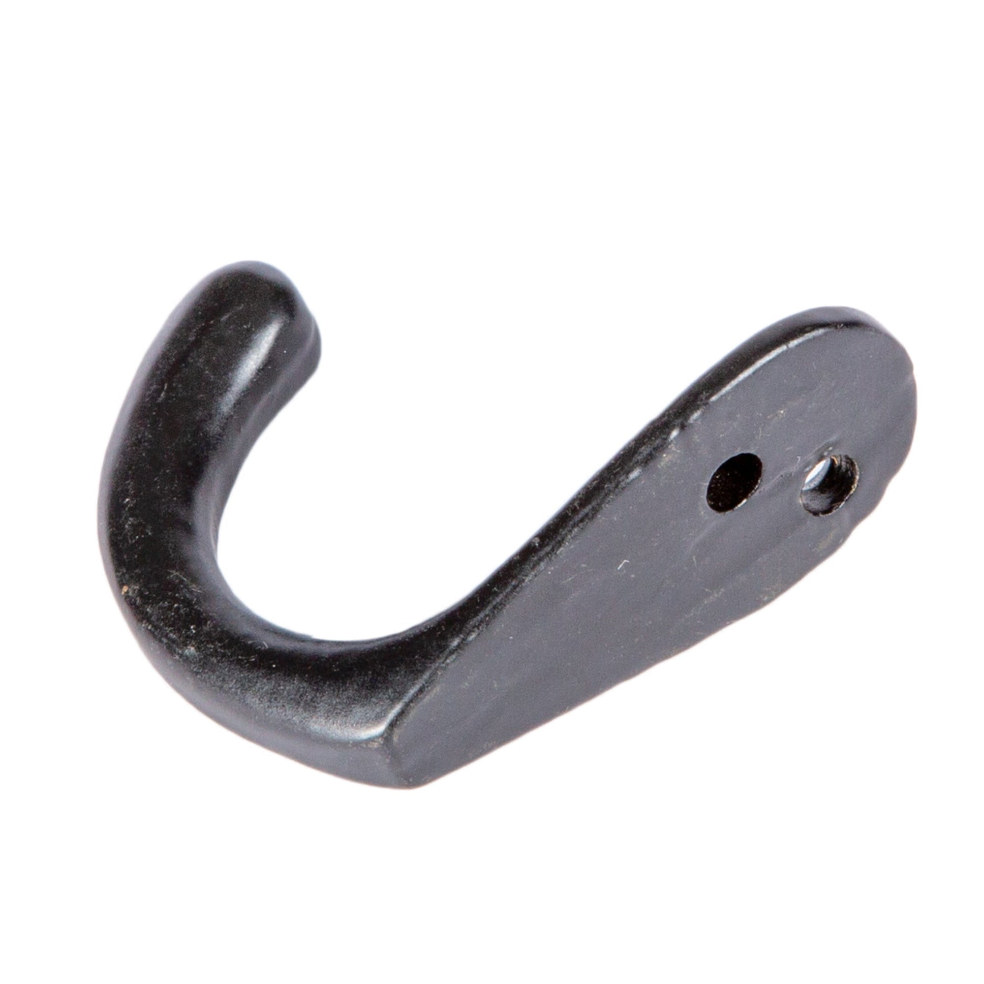 20mm x 45mm Black Single Robe Hook