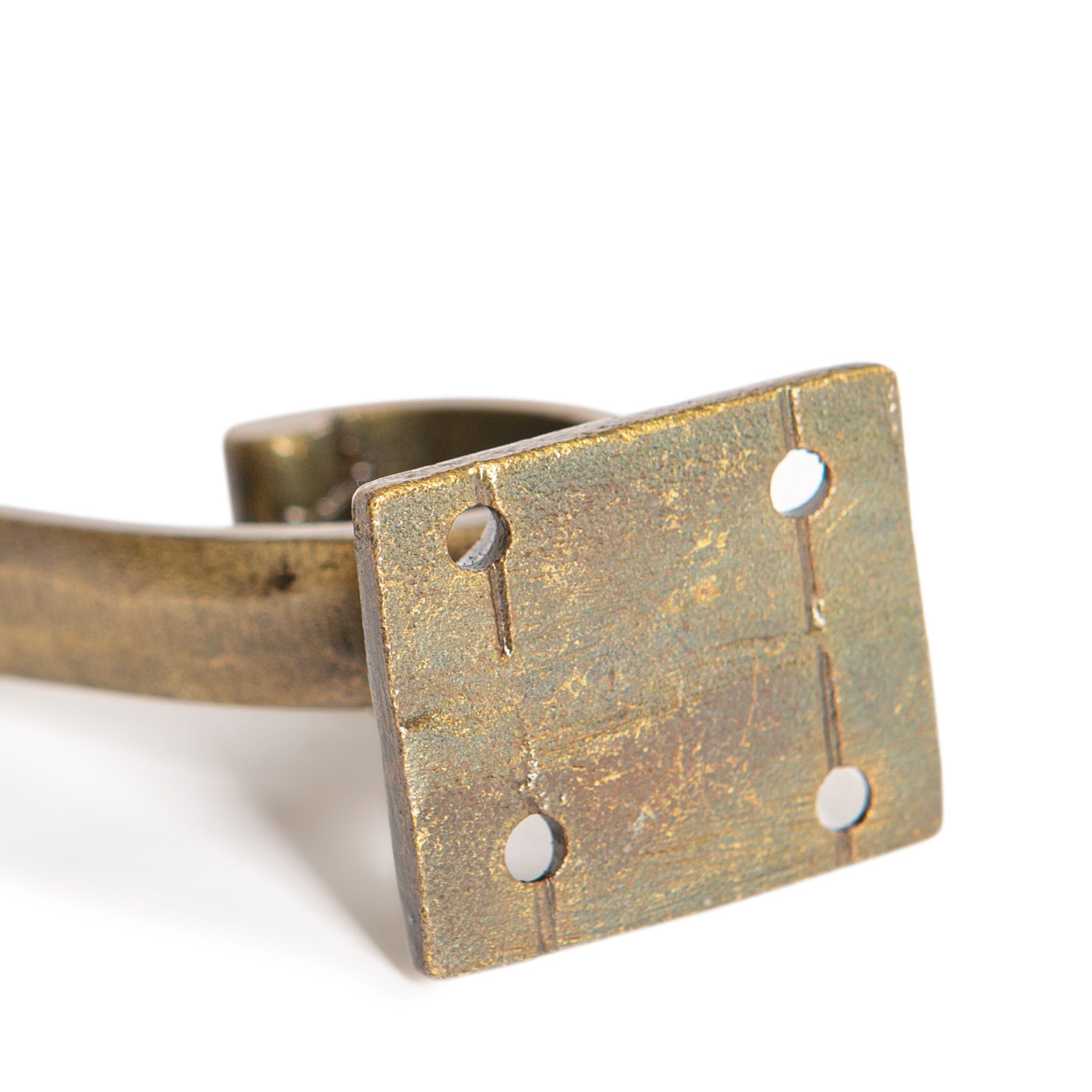 35mm x 80mm Brass Square Back Hat &amp; Coat Hook